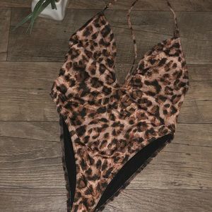 Leopard high rise bikini